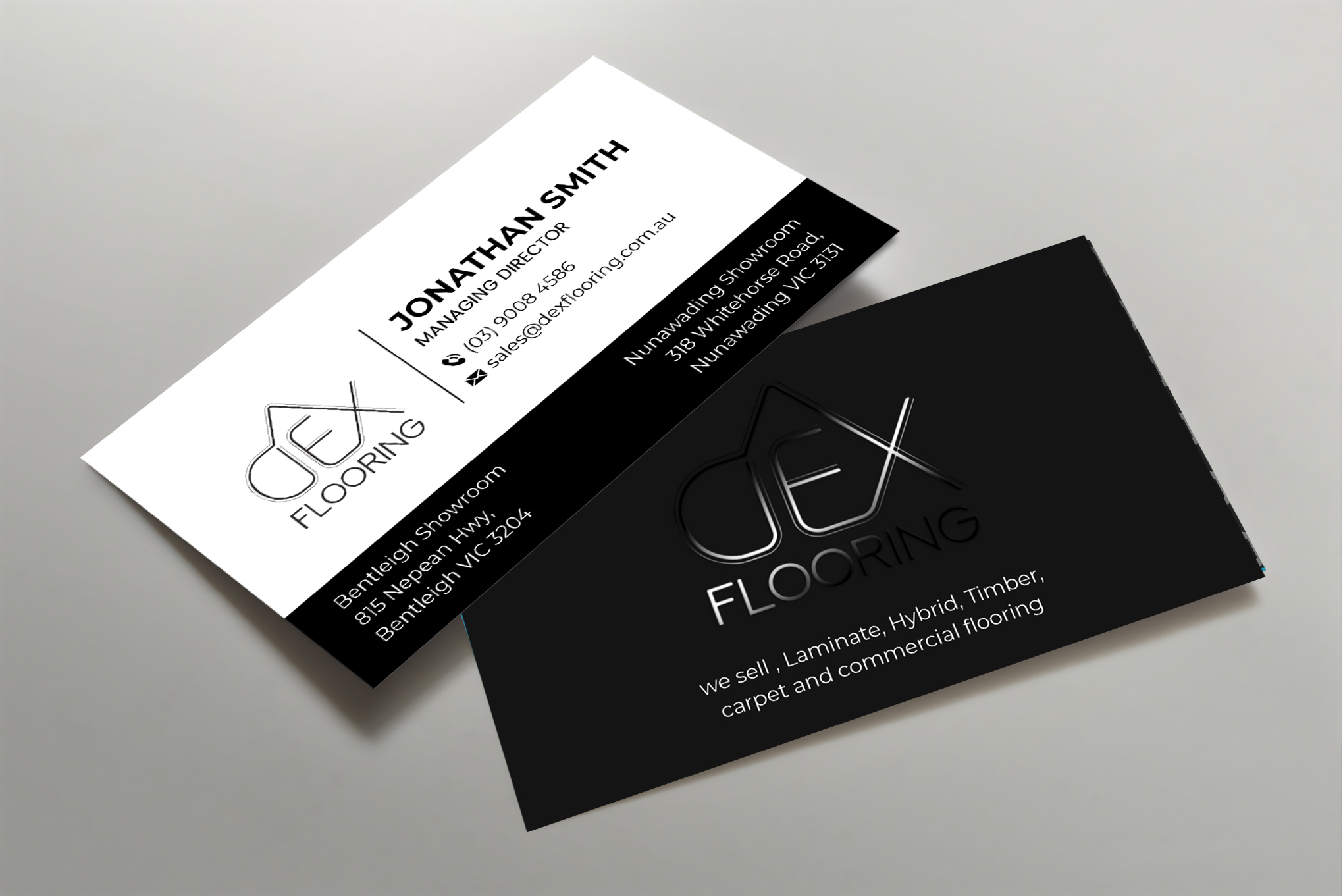 Business Card Design by spks for Dex Flooring  | Design #33227388