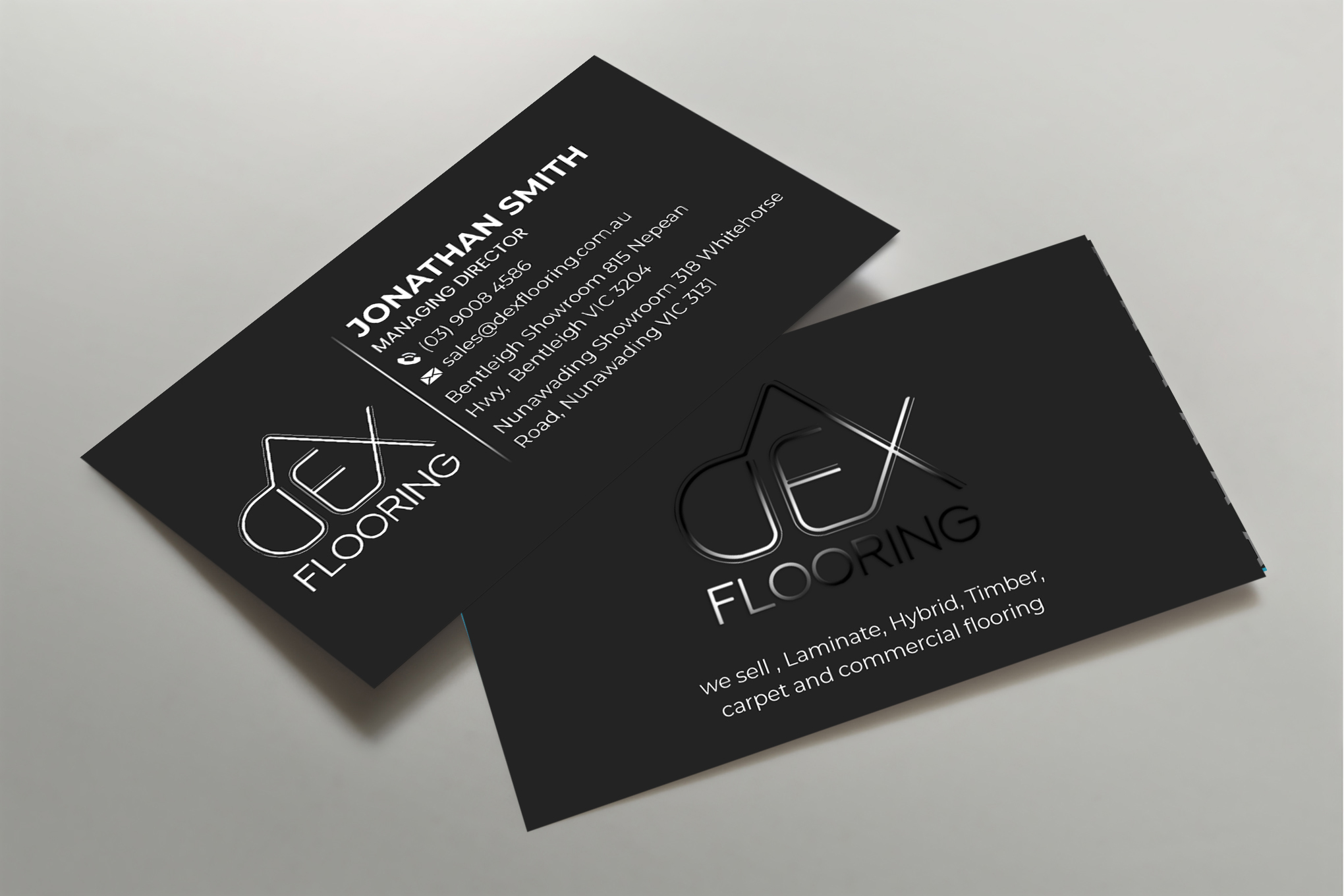 Business Card Design by spks for Dex Flooring  | Design #33227399