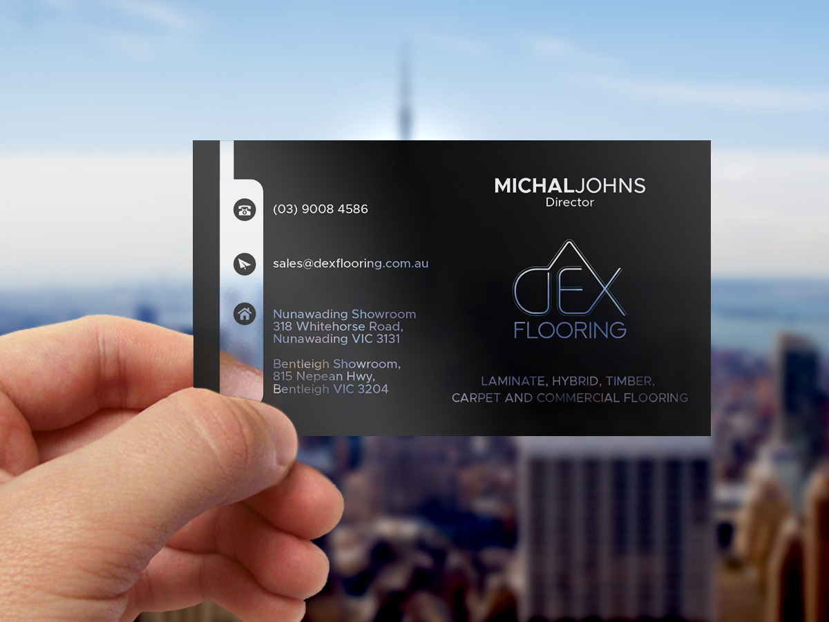 Visitenkarten-Design von creativeoutline für Dex Flooring  | Design #33223335