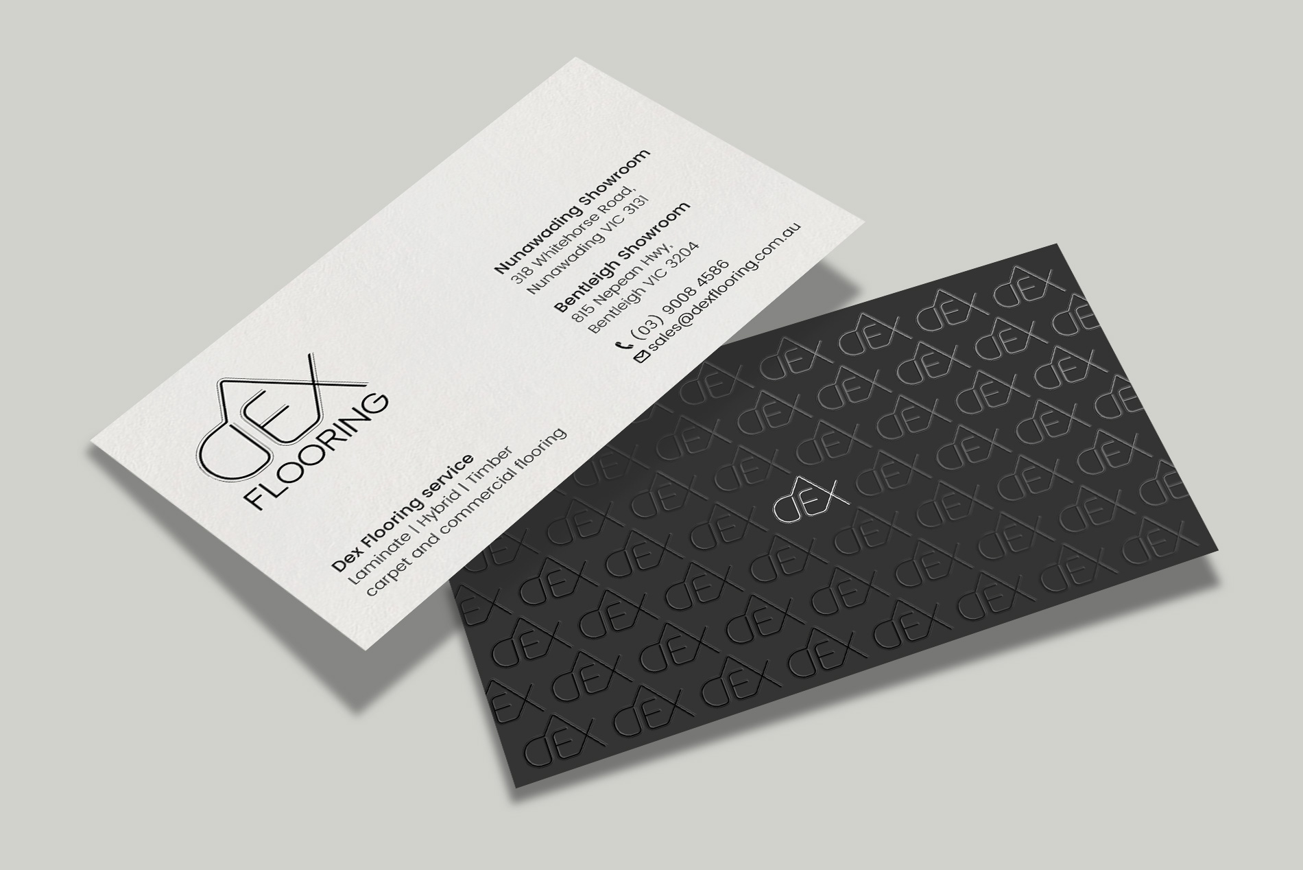 Business Card Design by Tripti Ranjan Gain for Dex Flooring  | Design #33228337