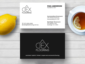 Business Card Design by Tripti Ranjan Gain for Dex Flooring  | Design: #33228340