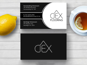 Business Card Design by Tripti Ranjan Gain for Dex Flooring  | Design: #33228342