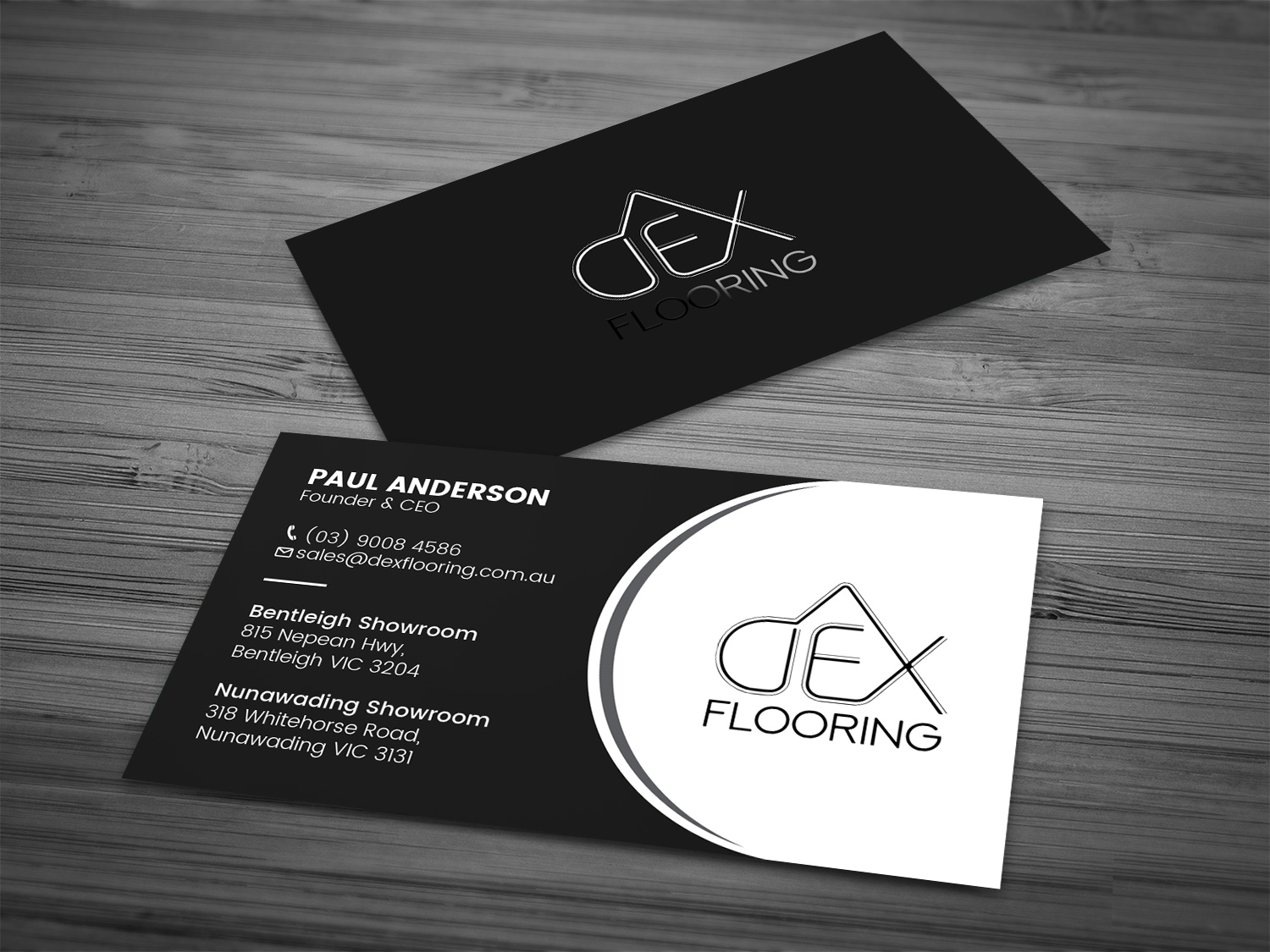 Business Card Design by Tripti Ranjan Gain for Dex Flooring  | Design #33228344