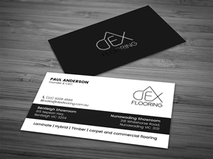Business Card Design by Tripti Ranjan Gain for Dex Flooring  | Design: #33228345