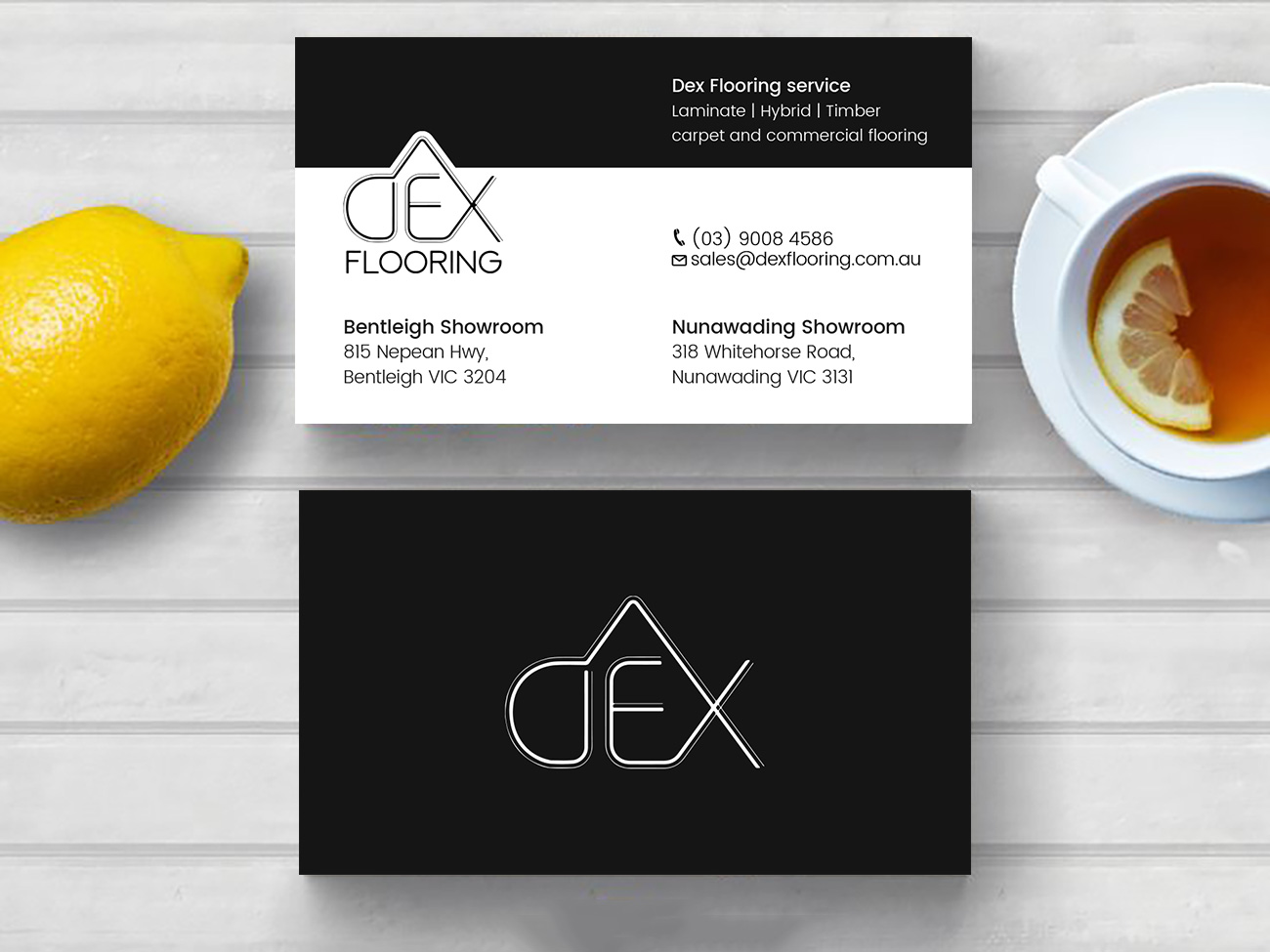 Business Card Design by Tripti Ranjan Gain for Dex Flooring  | Design #33228346