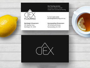 Business Card Design by Tripti Ranjan Gain for Dex Flooring  | Design: #33228346