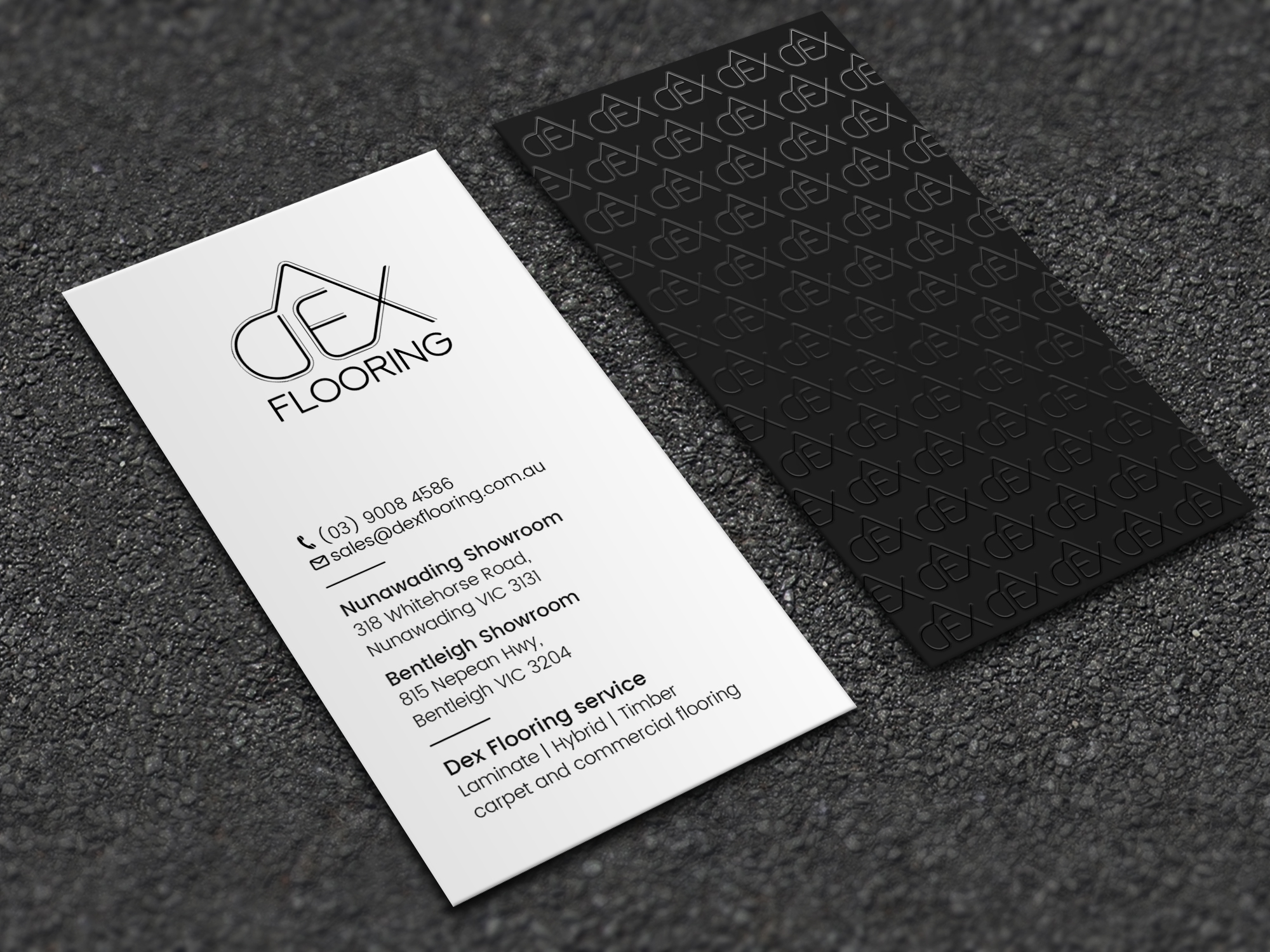 Business Card Design by Tripti Ranjan Gain for Dex Flooring  | Design #33228356