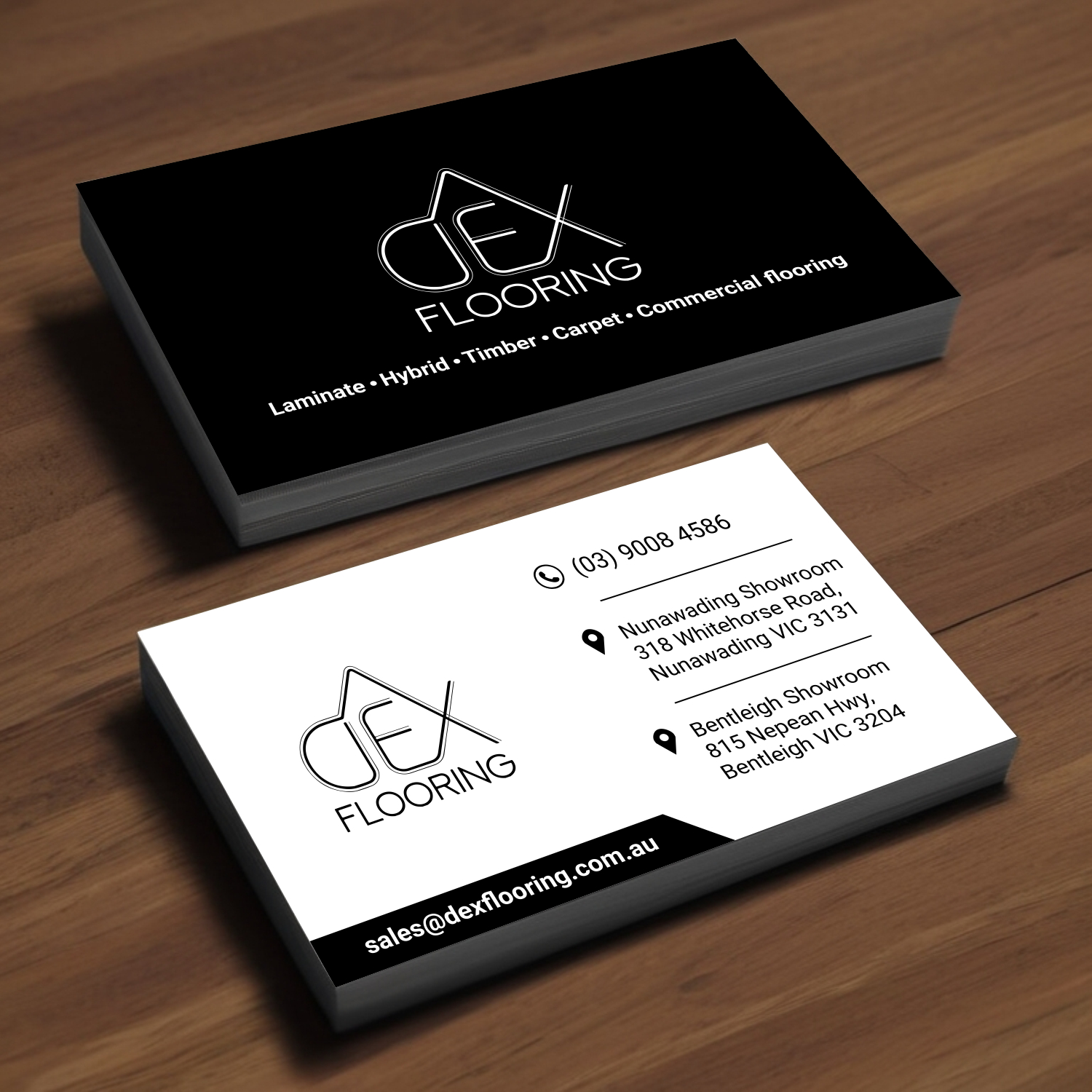 Visitenkarten-Design von DigitalArt für Dex Flooring  | Design #33235137