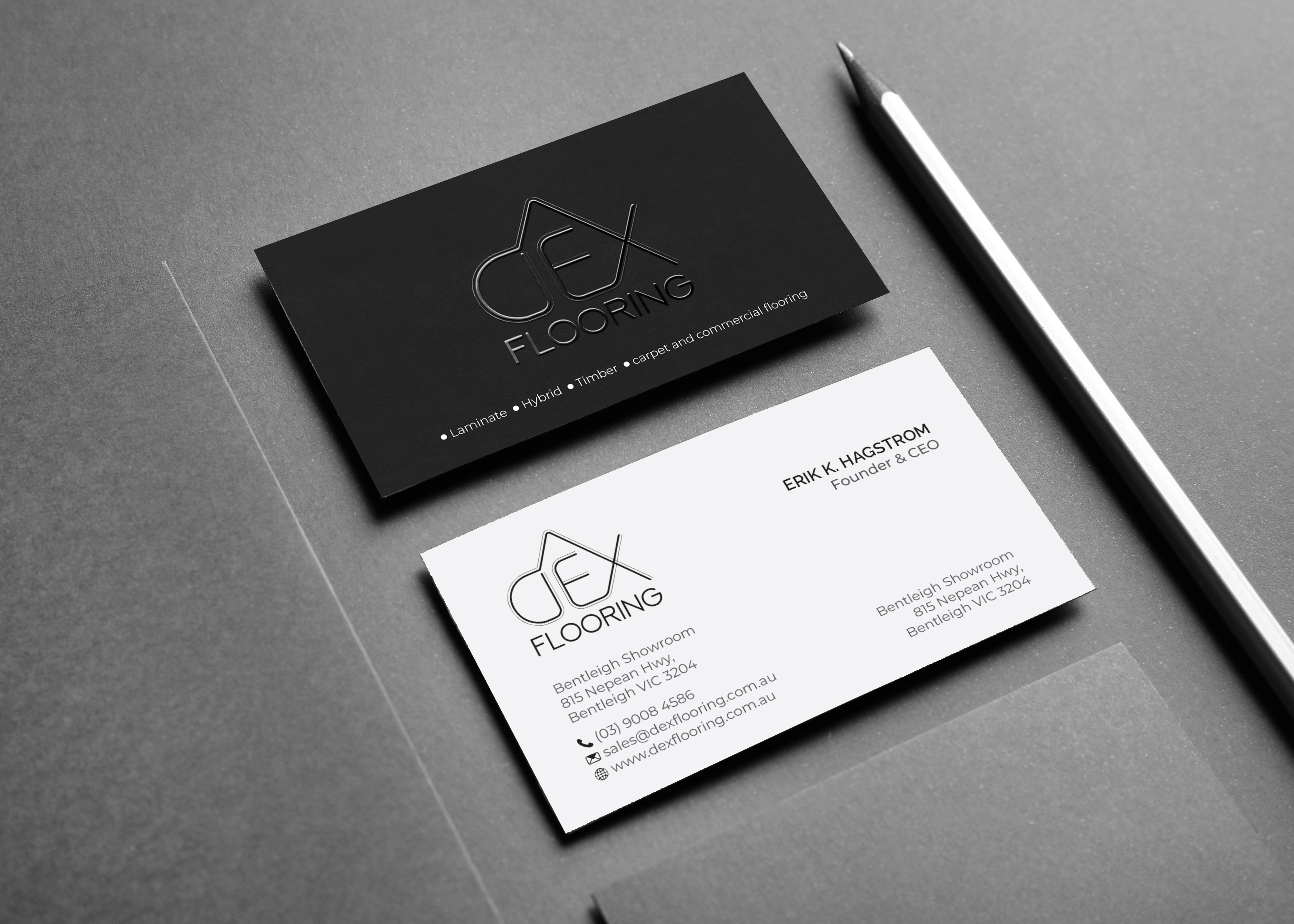 Business Card Design by R.design for Dex Flooring  | Design #33223412