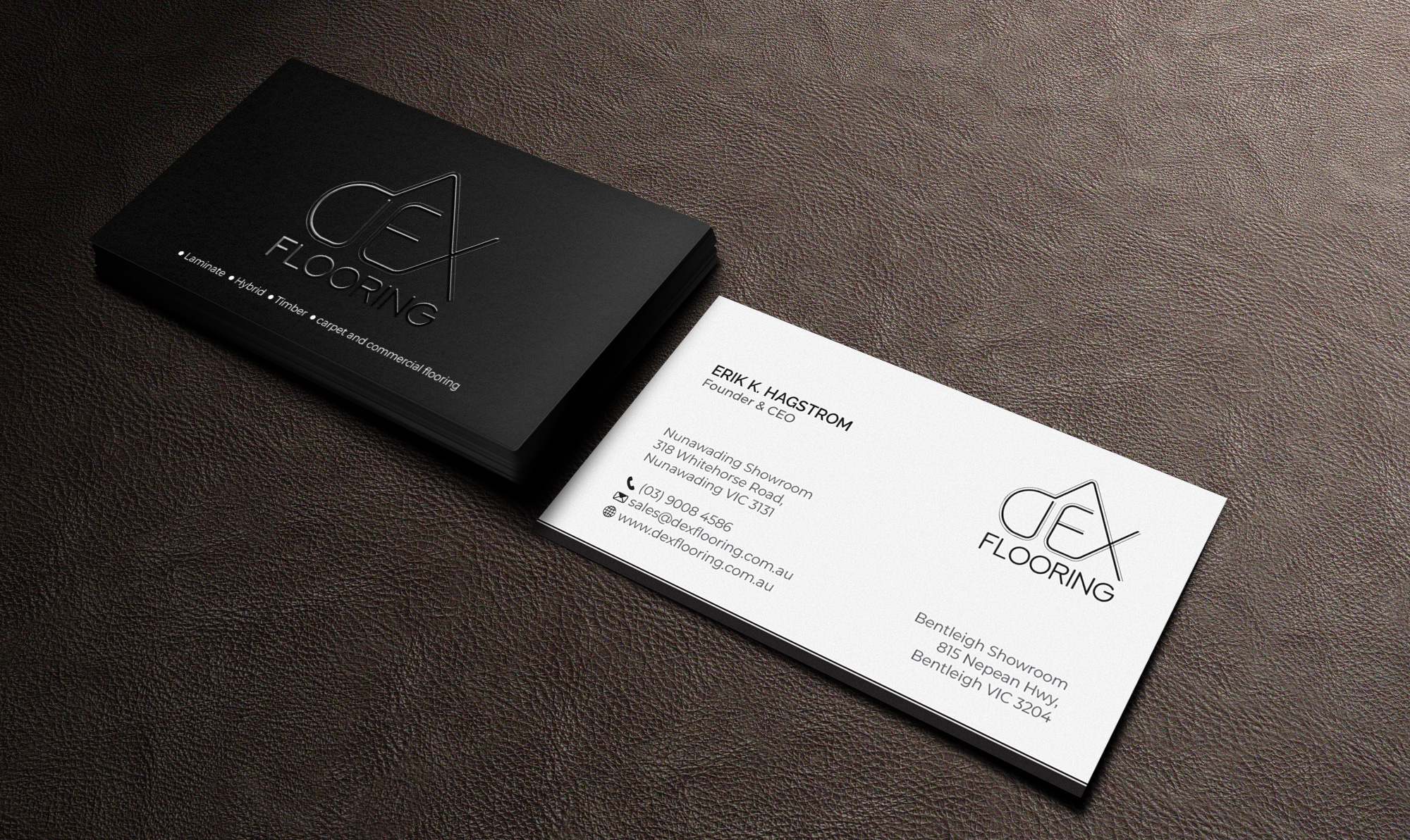 Business Card Design by R.design for Dex Flooring  | Design #33223522