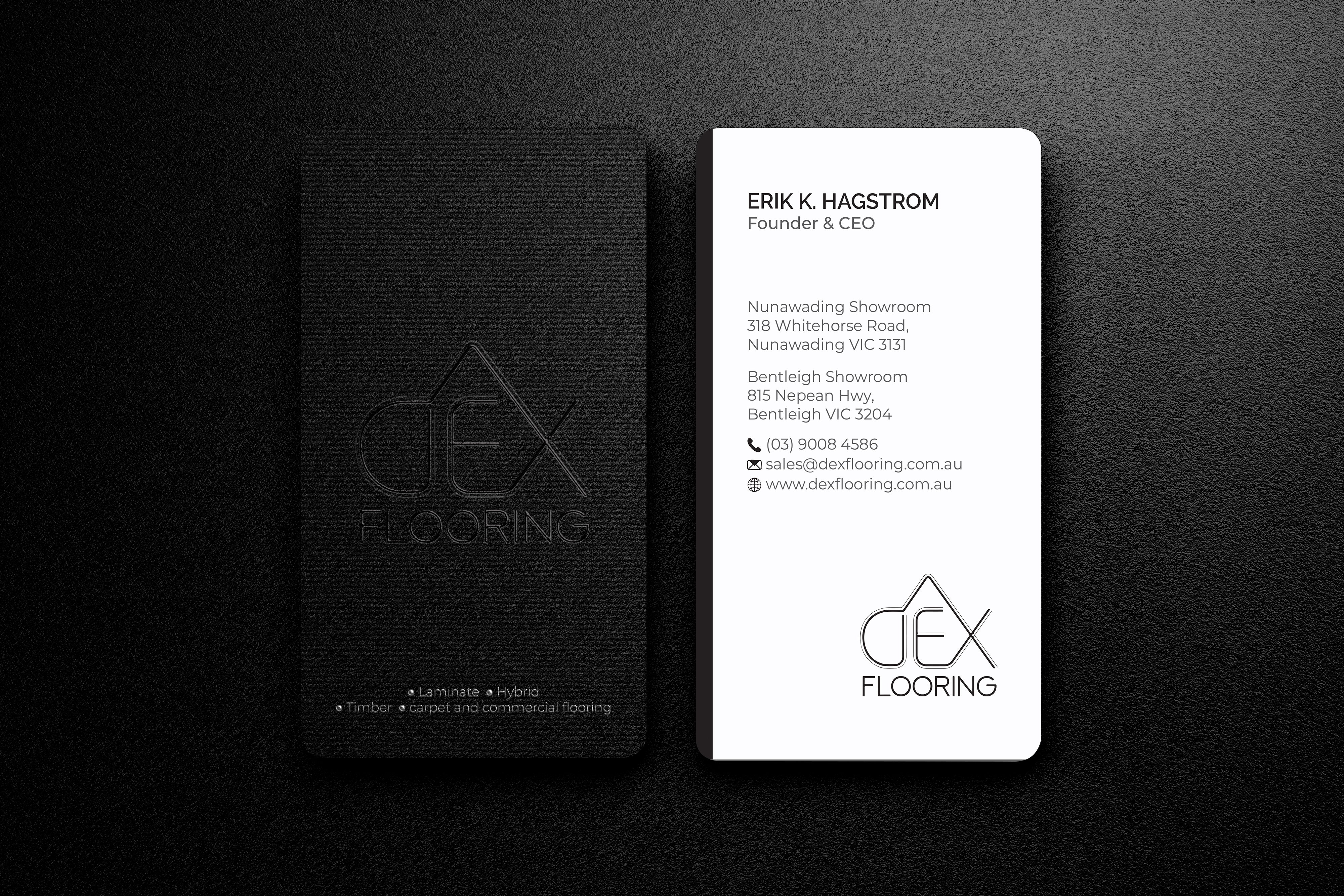 Business Card Design by R.design for Dex Flooring  | Design #33226609