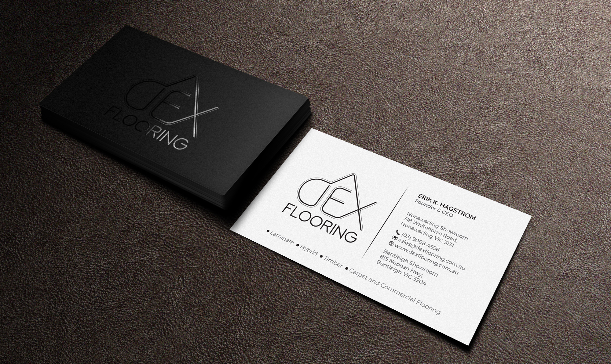 Business Card Design by R.design for Dex Flooring  | Design #33226663