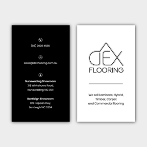 Business Card Design by Bidita Saha for Dex Flooring  | Design: #33238871