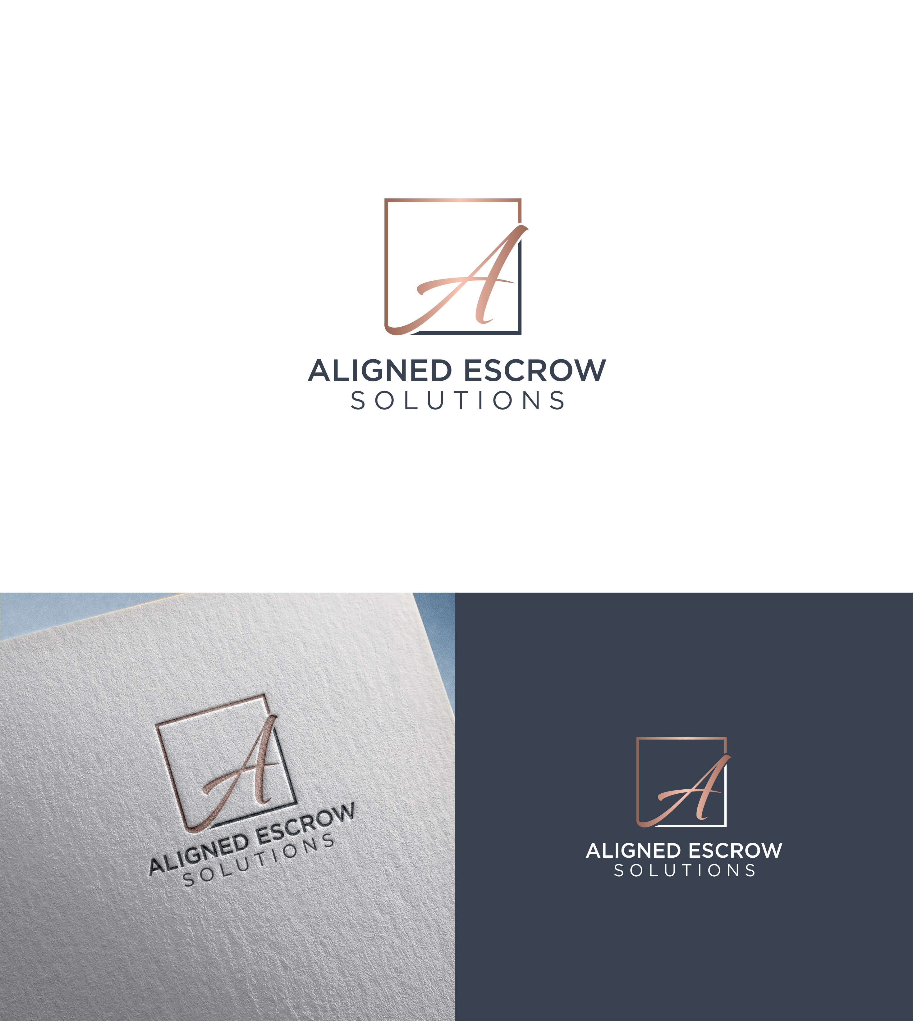 Logo Design by Joenet Jayawarna for Aligned Escrow Solutions | Design #33225878