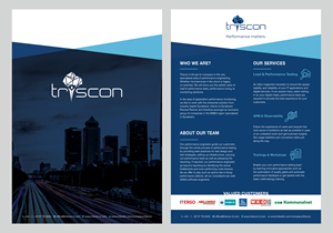 Diseño de Flyer por PurpleBoa para triscon IT-Services GmbH | Diseño #33240312