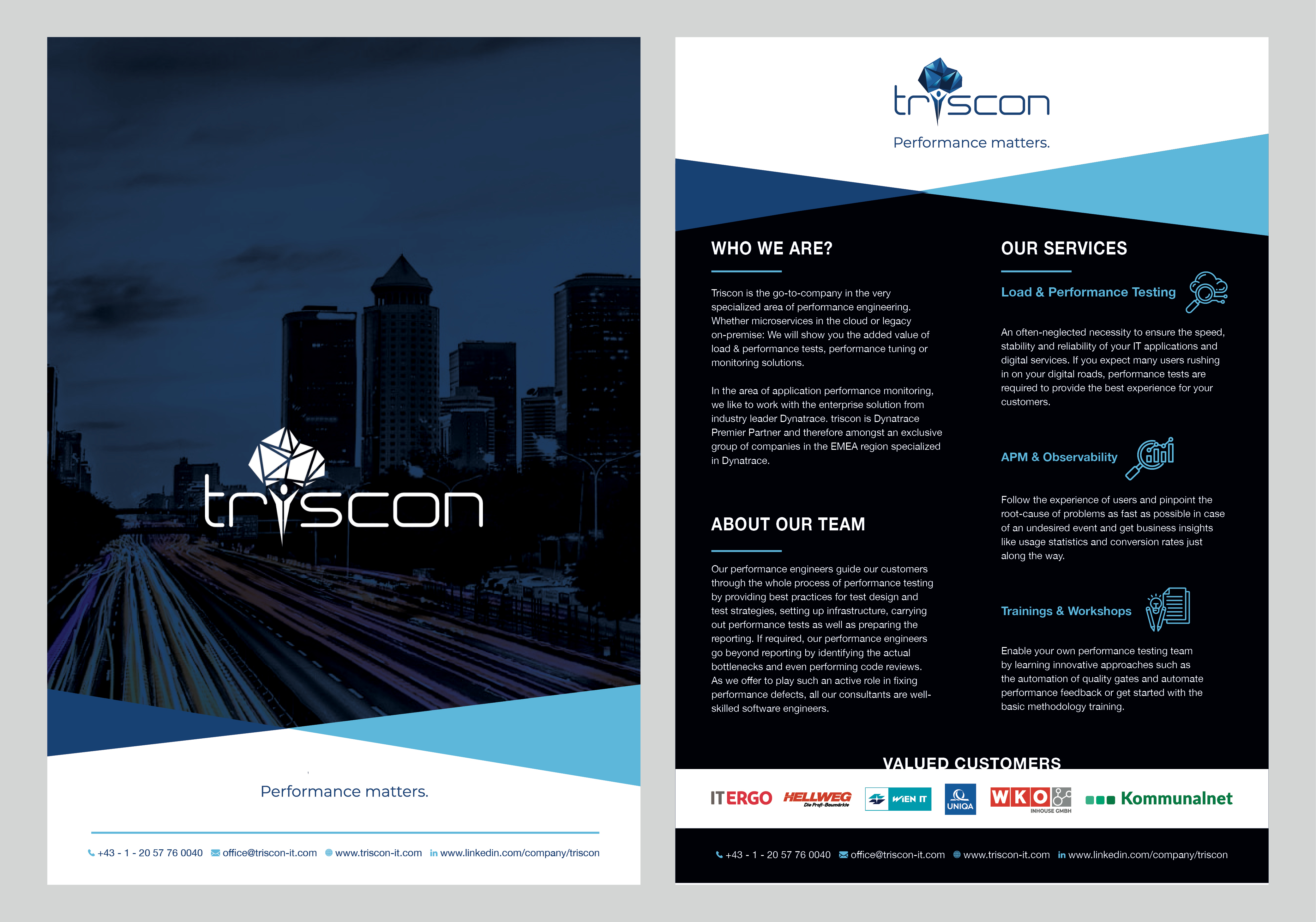 Flyer Design by PurpleBoa for triscon IT-Services GmbH | Design #33240354