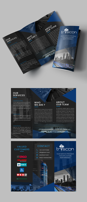 Diseño de Flyer por yusmoker para triscon IT-Services GmbH | Diseño #33236990