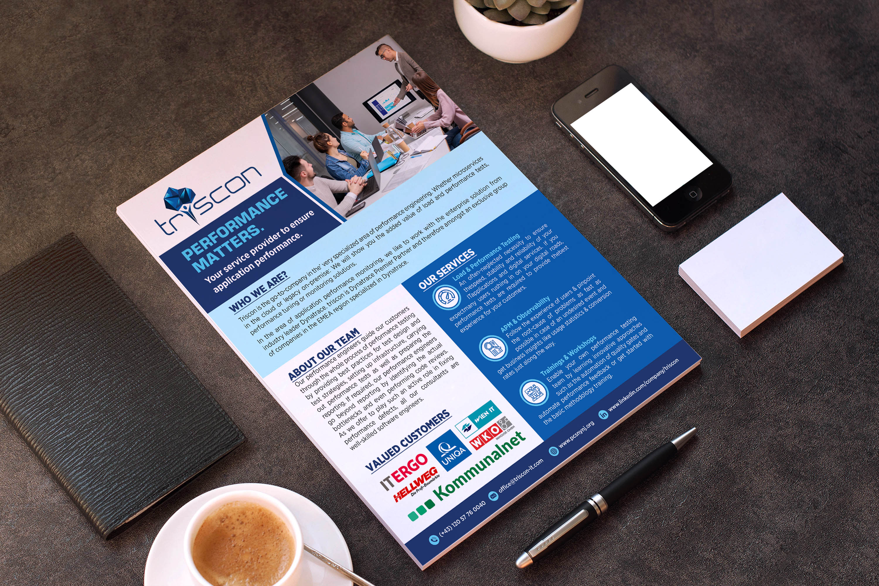 Design de Flyer par GraphicsGuru pour triscon IT-Services GmbH | Design #33239574