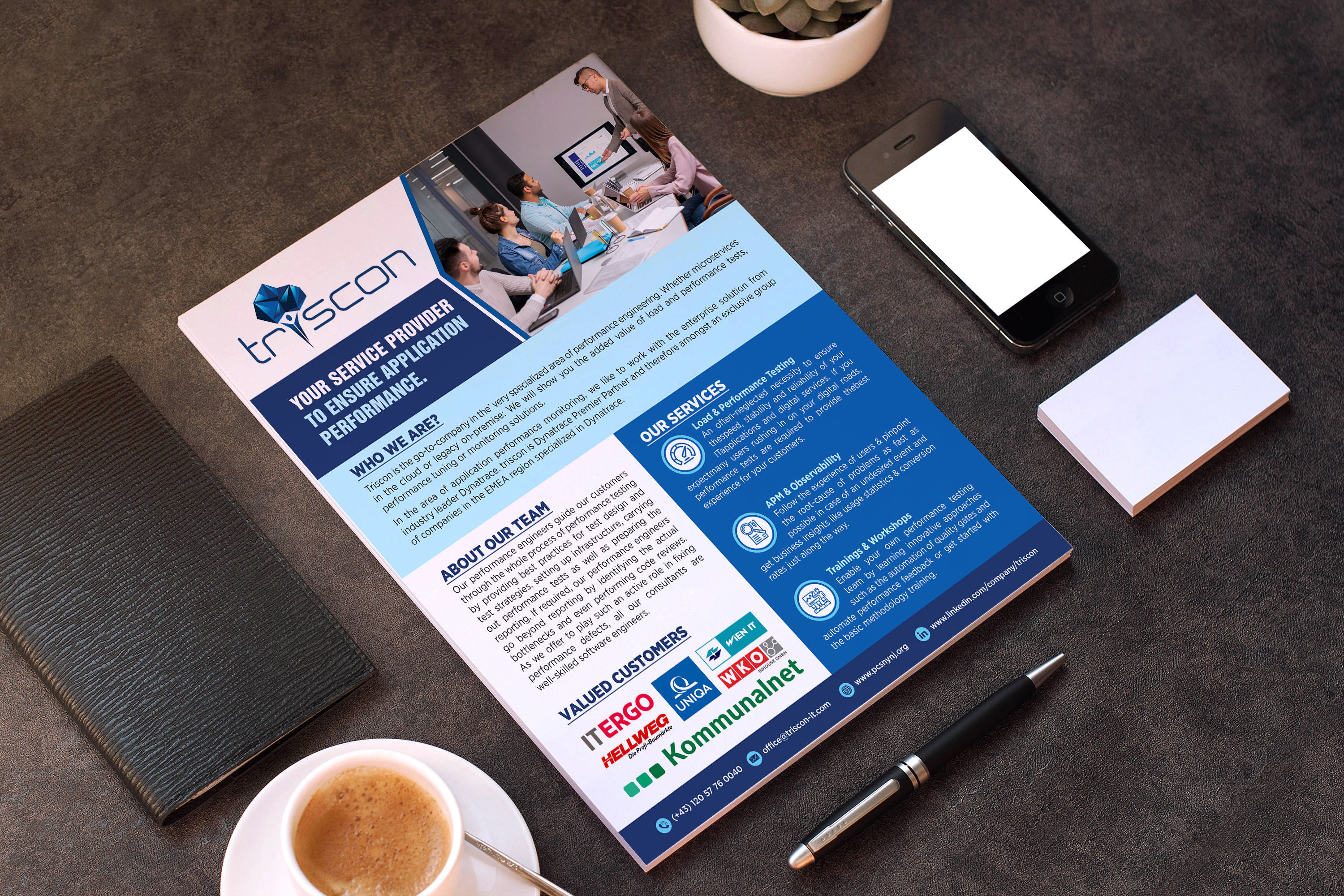 Design de Flyer par GraphicsGuru pour triscon IT-Services GmbH | Design #33239623