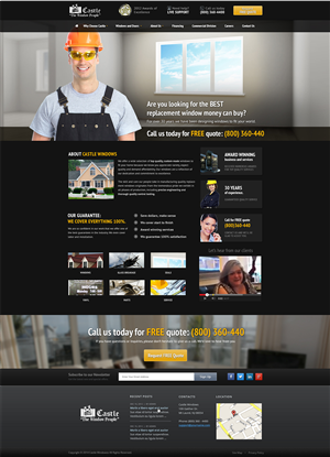 Window Company website re-design | Web Design by Emmanuel