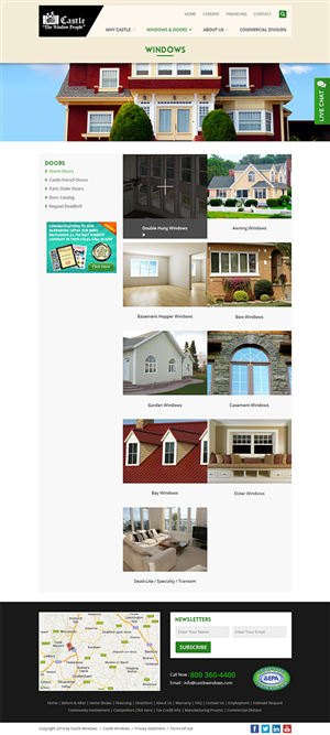 Window Company website re-design | Web Design par Mayank Patel
