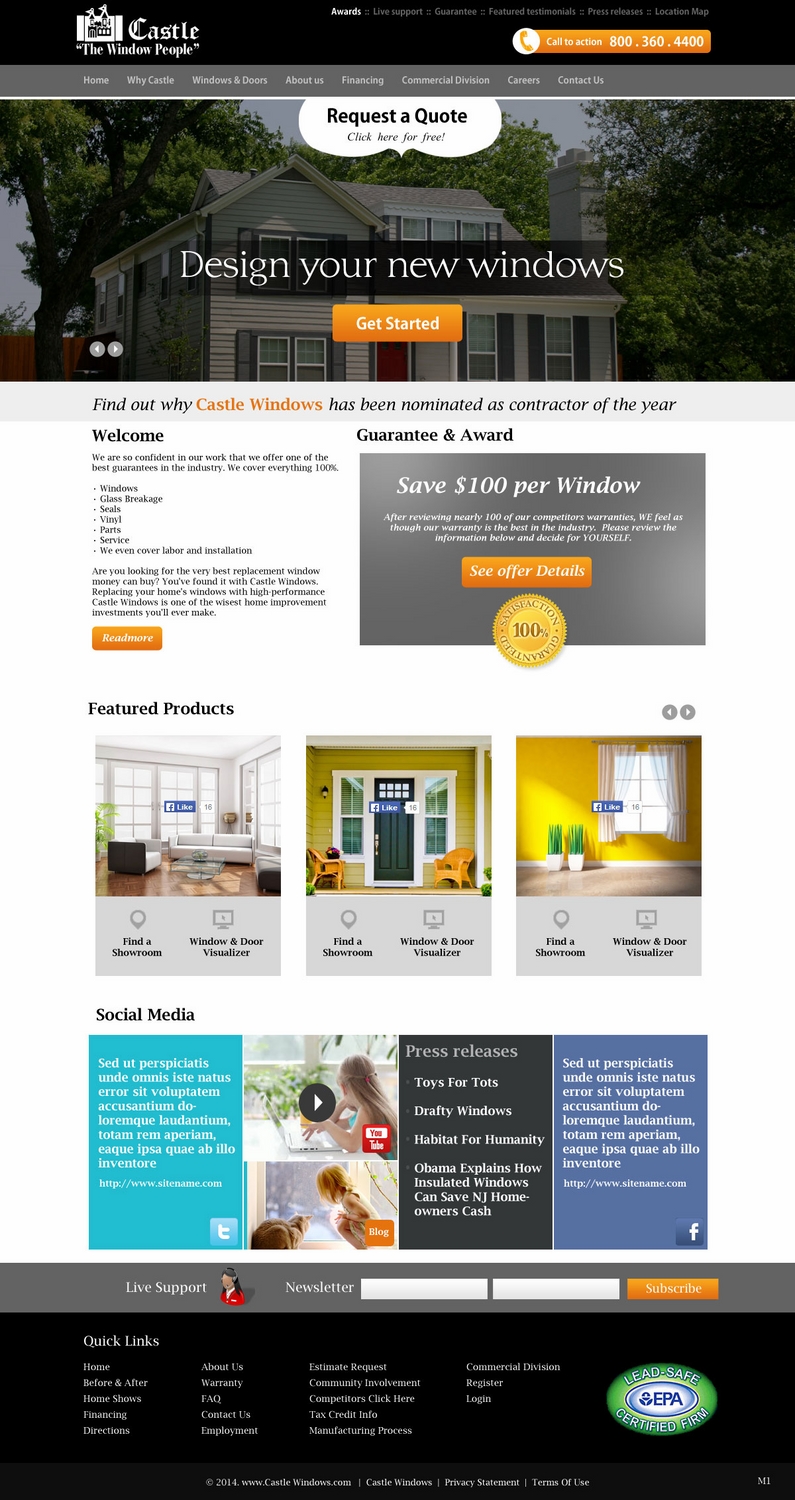 Web Design by pb for JAZ Design Company | Design #3124404