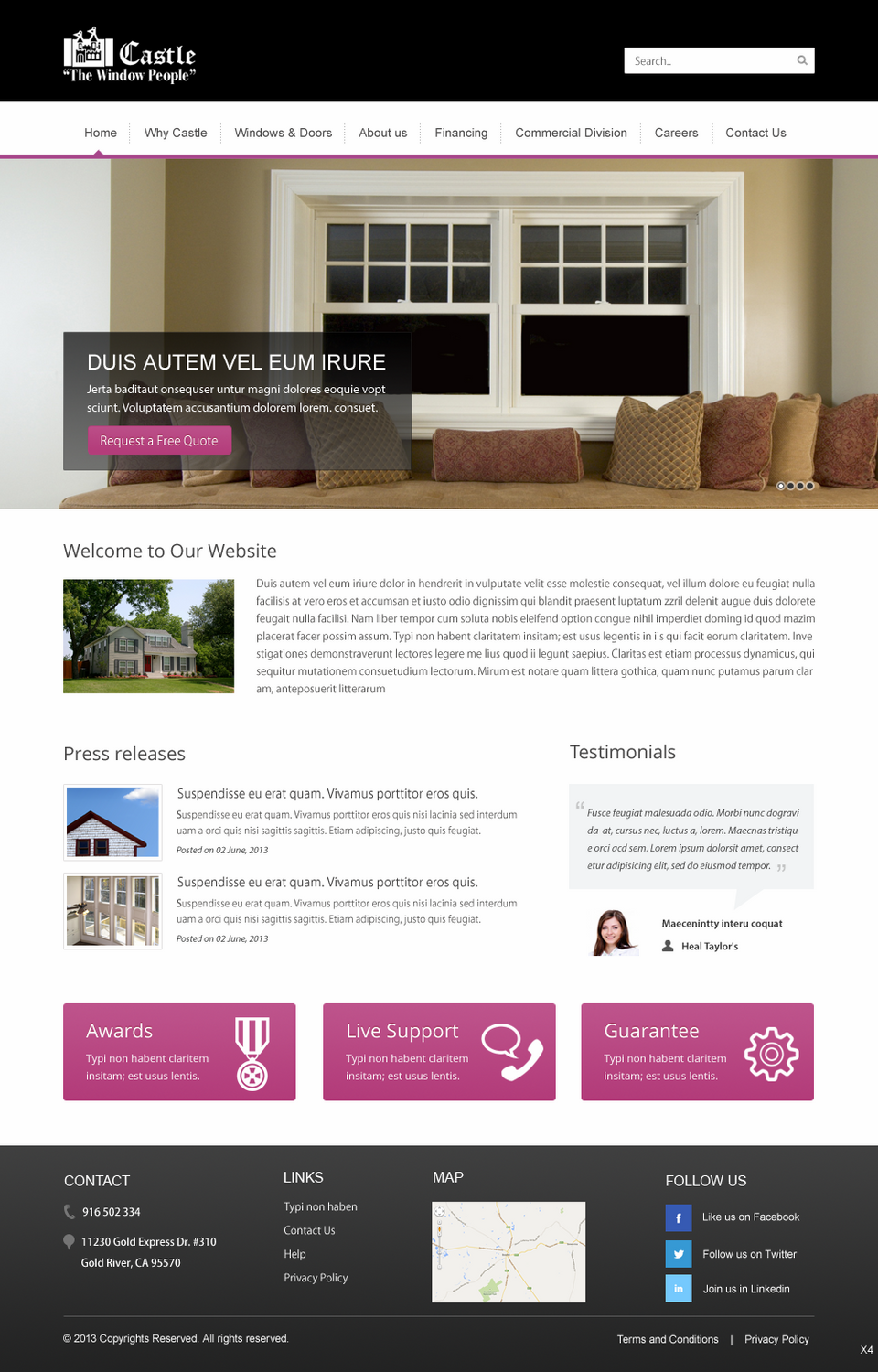 Web Design by pb for JAZ Design Company | Design #3139980