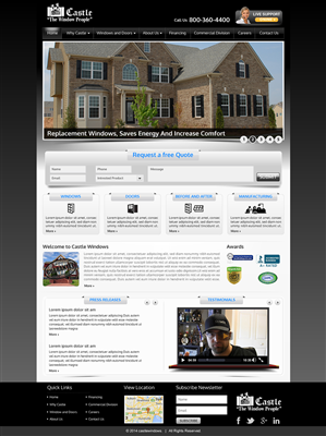 Window Company website re-design | Web Design by Sbss