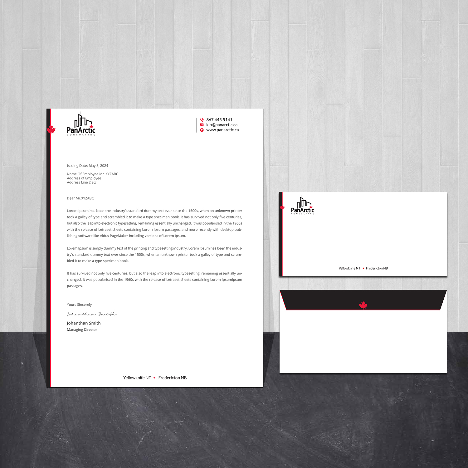 Letterhead Design by Creations Box 2015 for PANARCTIC CONSULTING | Design #33247934