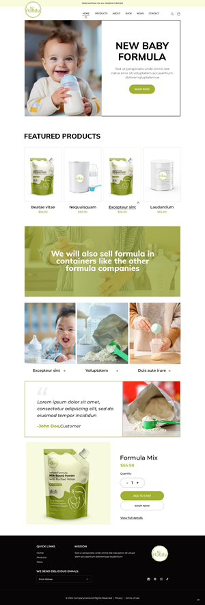 Shopify-Design von pb für ALUBaby | Design: #33243150