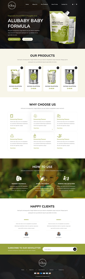 Shopify-Design von pb für ALUBaby | Design: #33243155