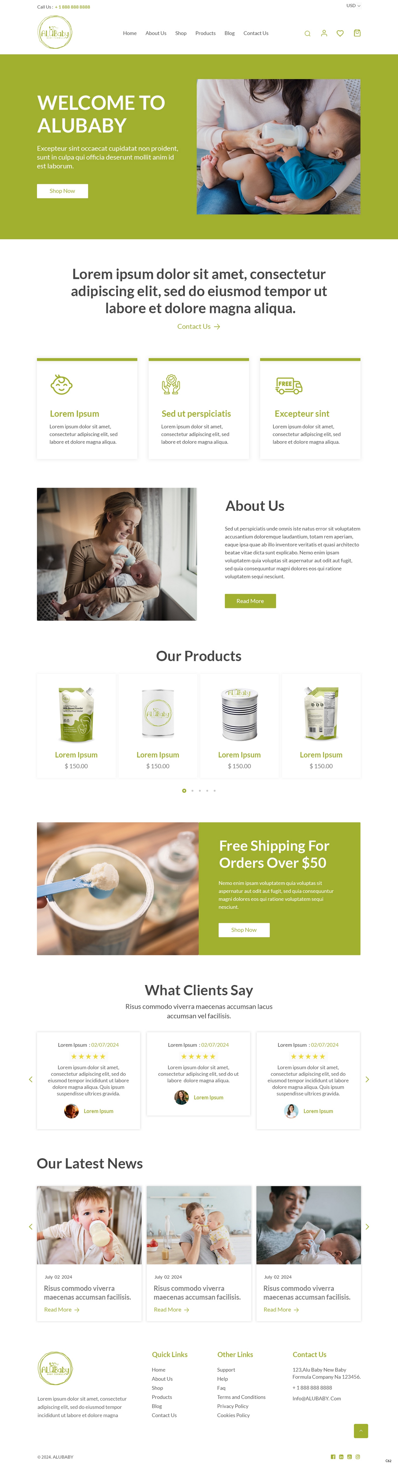 Shopify-Design von pb für ALUBaby | Design #33243159