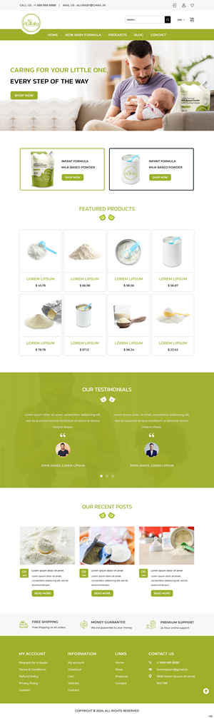 Shopify Design by pb for ALUBaby | Design: #33243164