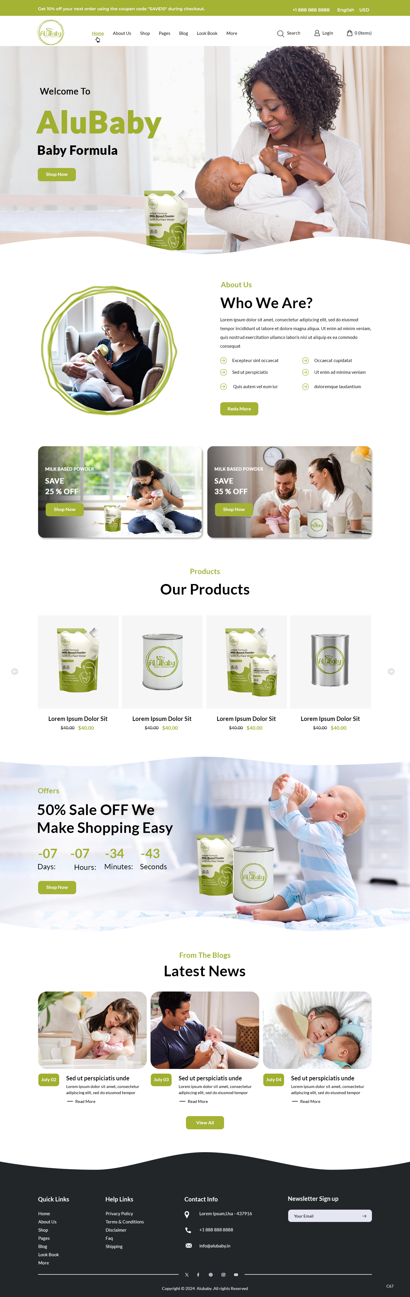 Shopify-Design von pb für ALUBaby | Design #33243167