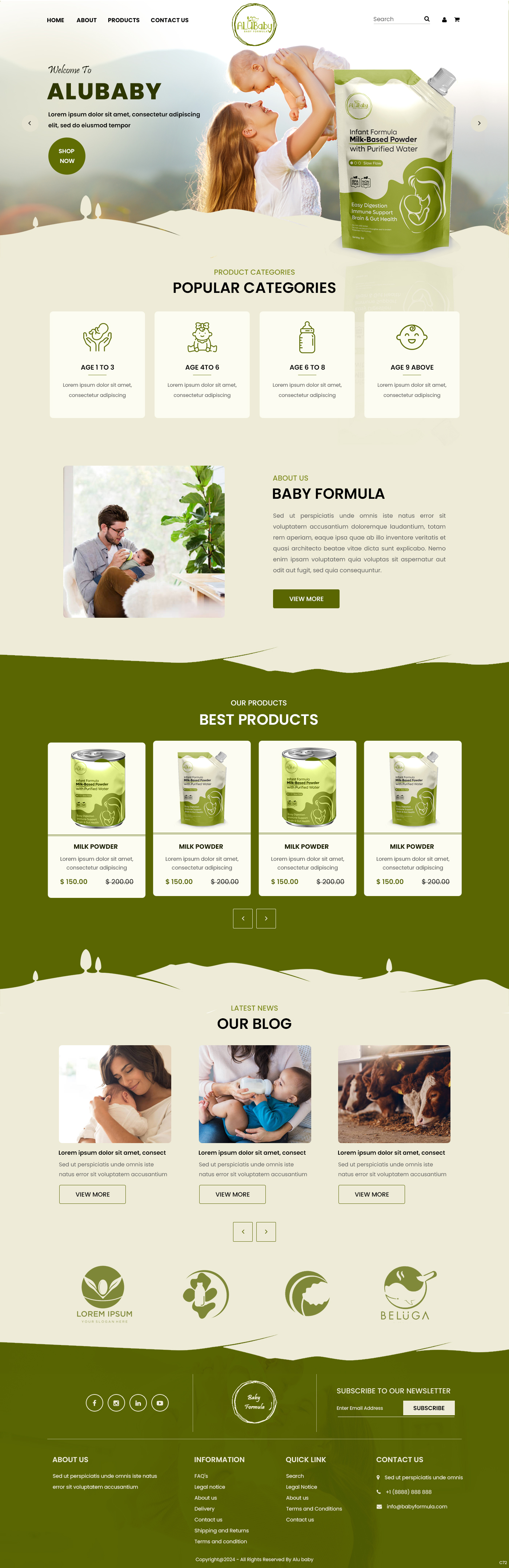 Shopify-Design von pb für ALUBaby | Design #33243169