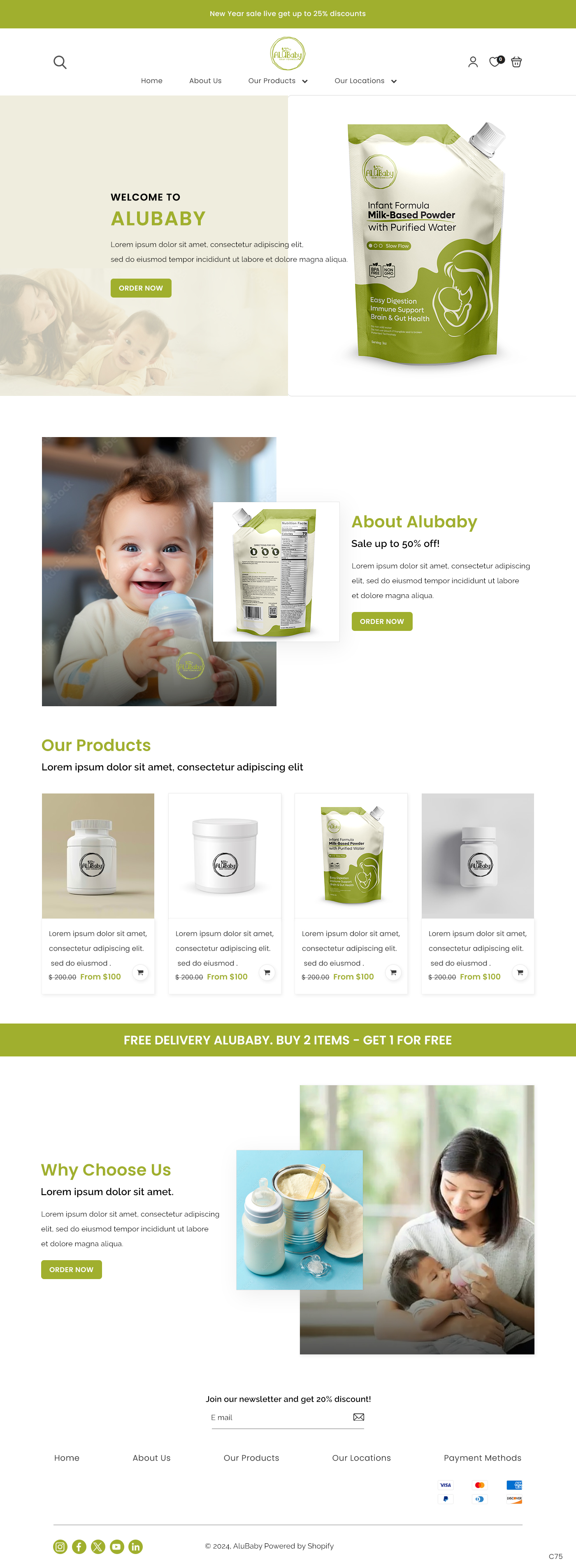 Shopify-Design von pb für ALUBaby | Design #33243172