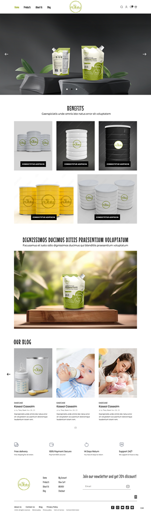 Shopify Design by pb for ALUBaby | Design: #33252218