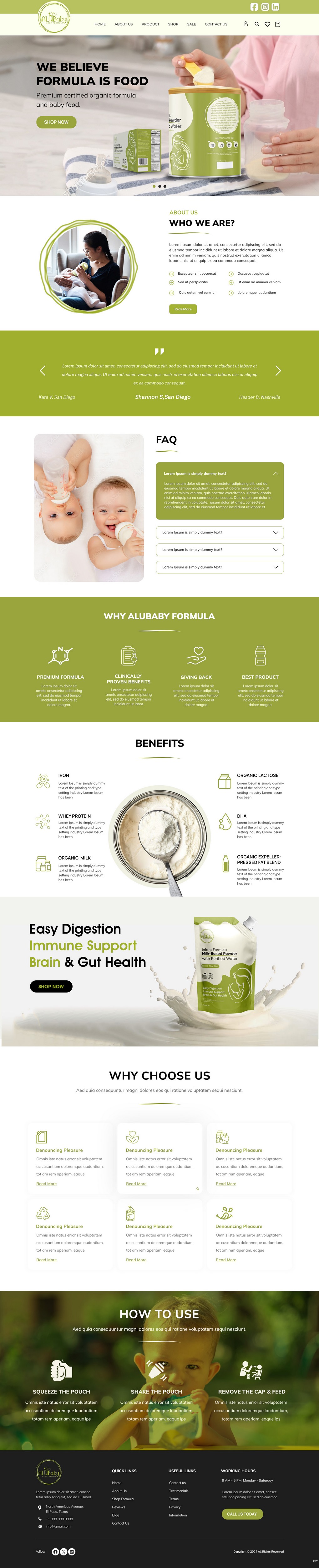 Shopify Design by pb for ALUBaby | Design #33338626