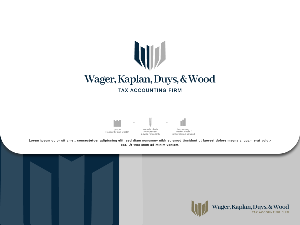 Logo-Design von allynien für Wagner, Kaplan, Duys & Wood | Design #33282774