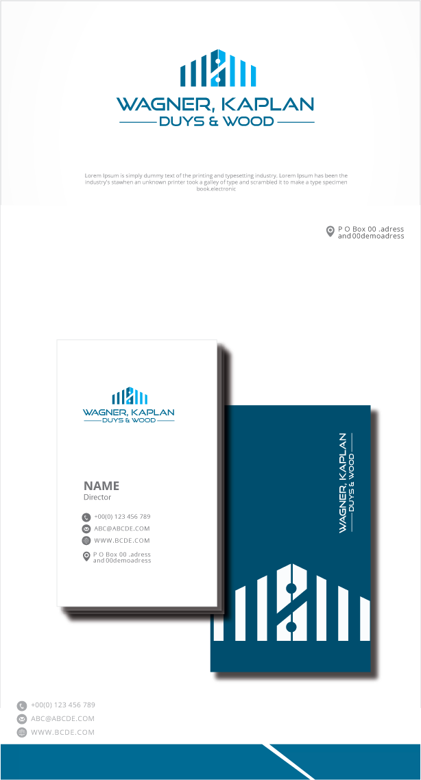 Logo Design by zebronicgraphic for Wagner, Kaplan, Duys & Wood | Design #33239332