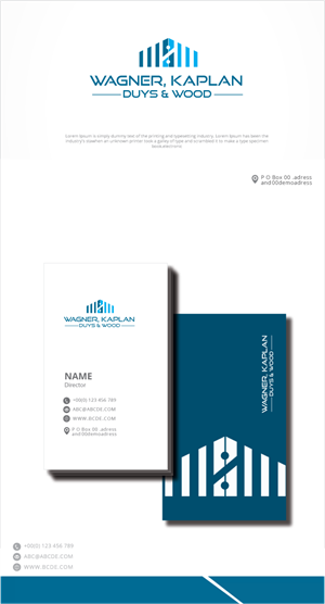 Logo Design by zebronicgraphic for Wagner, Kaplan, Duys & Wood | Design: #33239332