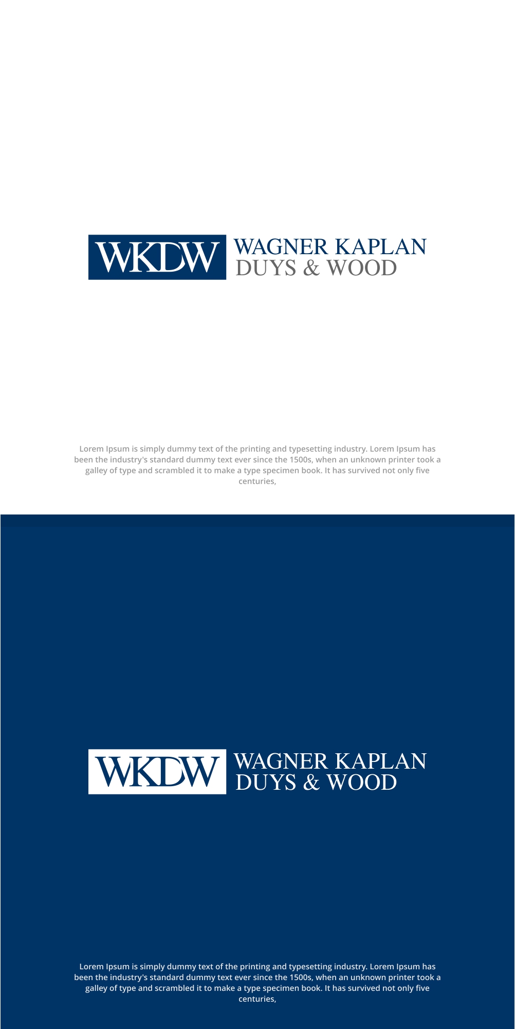 Logo Design by 92logo for Wagner, Kaplan, Duys & Wood | Design #33245878