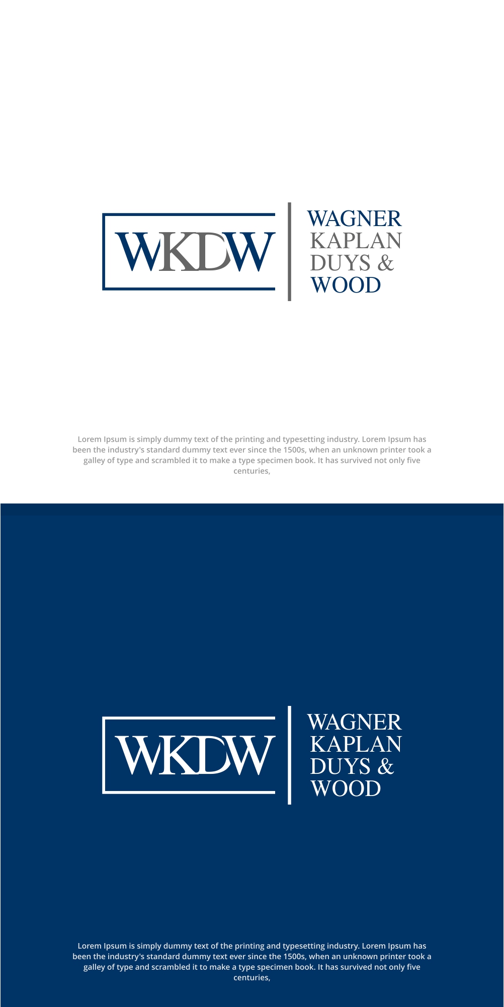 Logo Design by 92logo for Wagner, Kaplan, Duys & Wood | Design #33245879