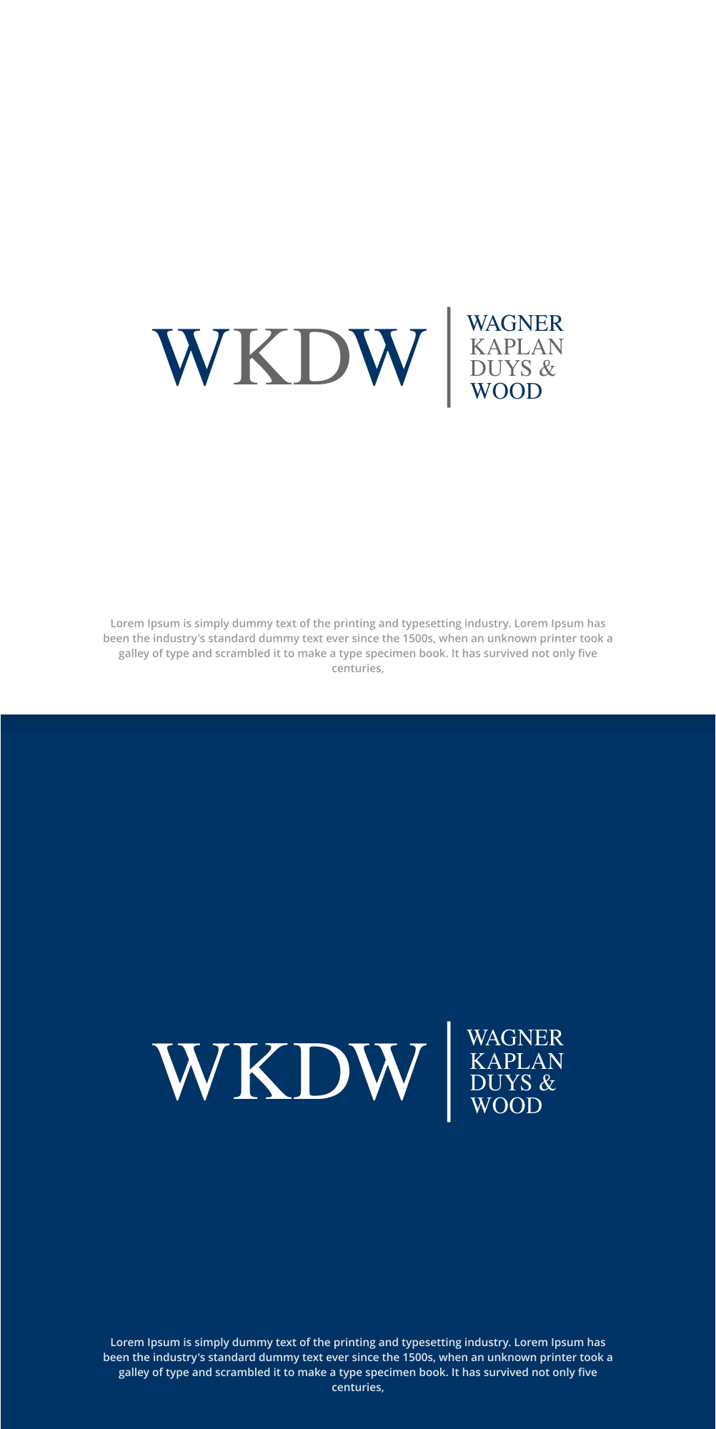 Logo Design by 92logo for Wagner, Kaplan, Duys & Wood | Design #33245881
