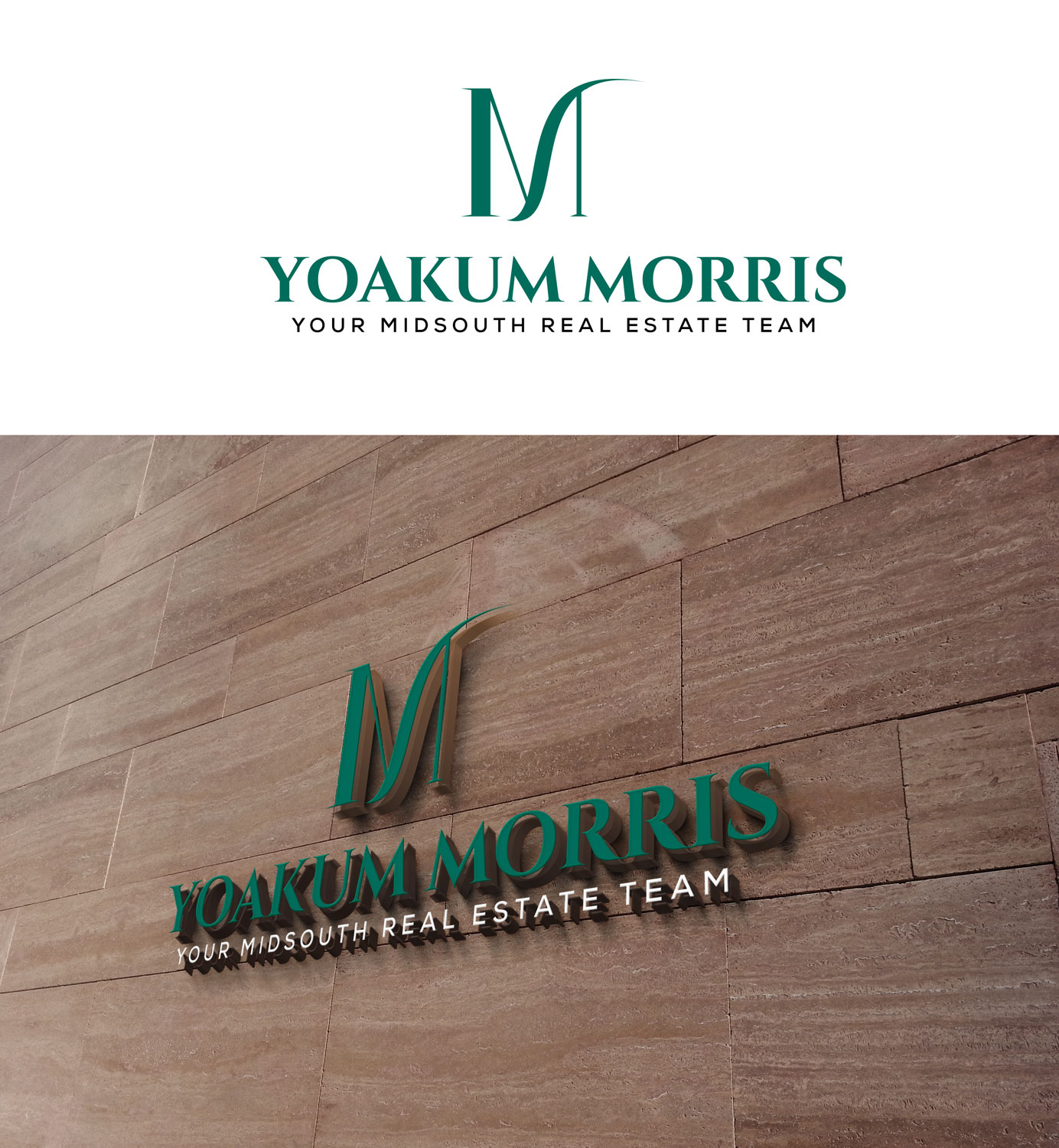 Upmarket, Elegant, Real Estate Logo Design for Y M (with or without the tagline "Your MidSouth