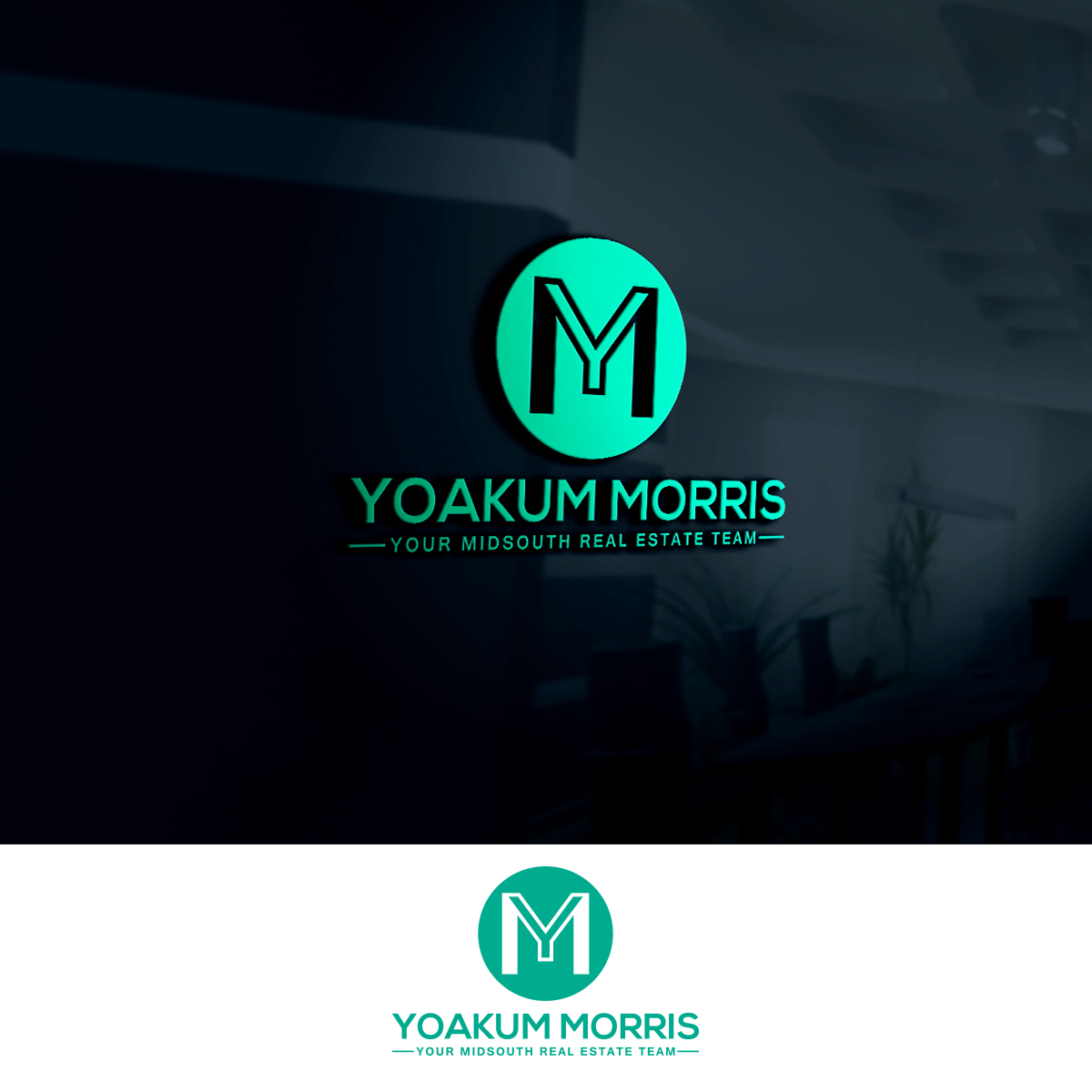 Upmarket, Elegant, Real Estate Logo Design for Y M (with or without the tagline "Your MidSouth