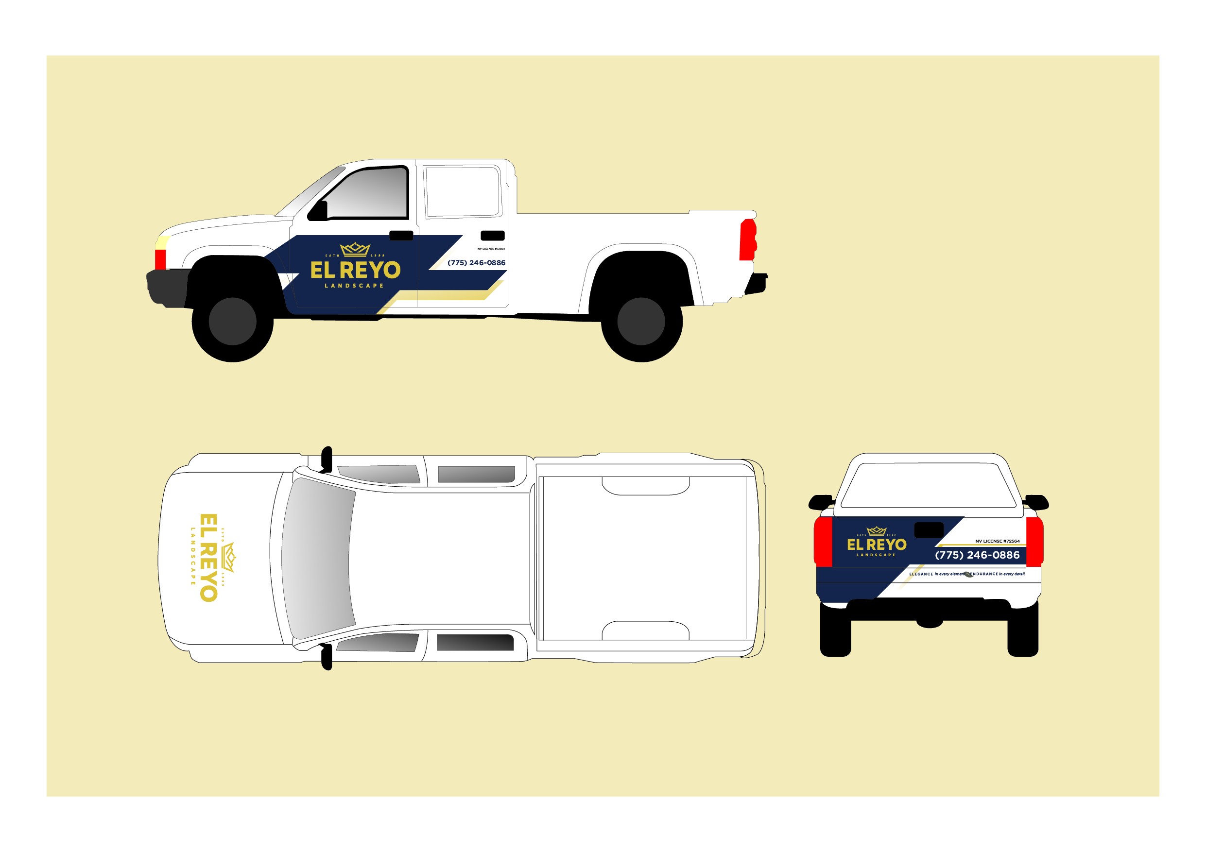 Car Wrap Design by GMWIRE for El Reyo Landscape | Design #33282785