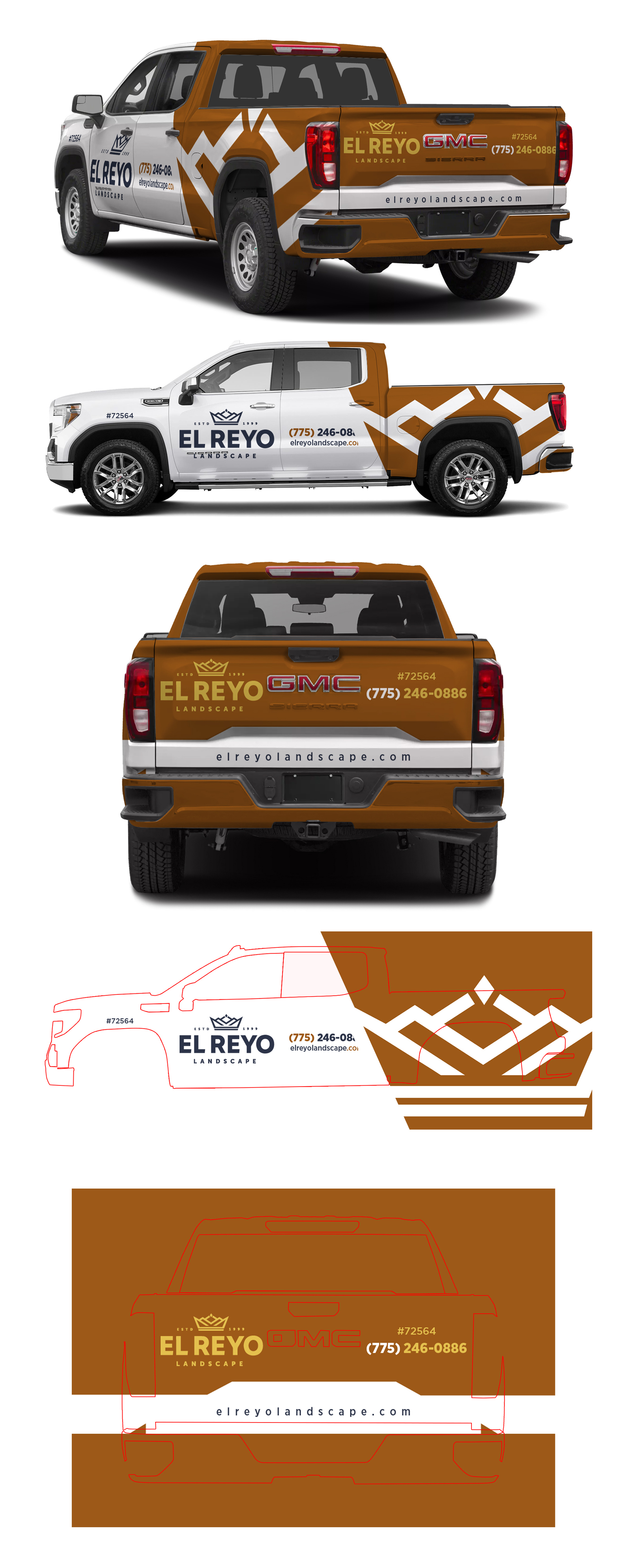 Car Wrap Design by 123graphics for El Reyo Landscape | Design #33241115