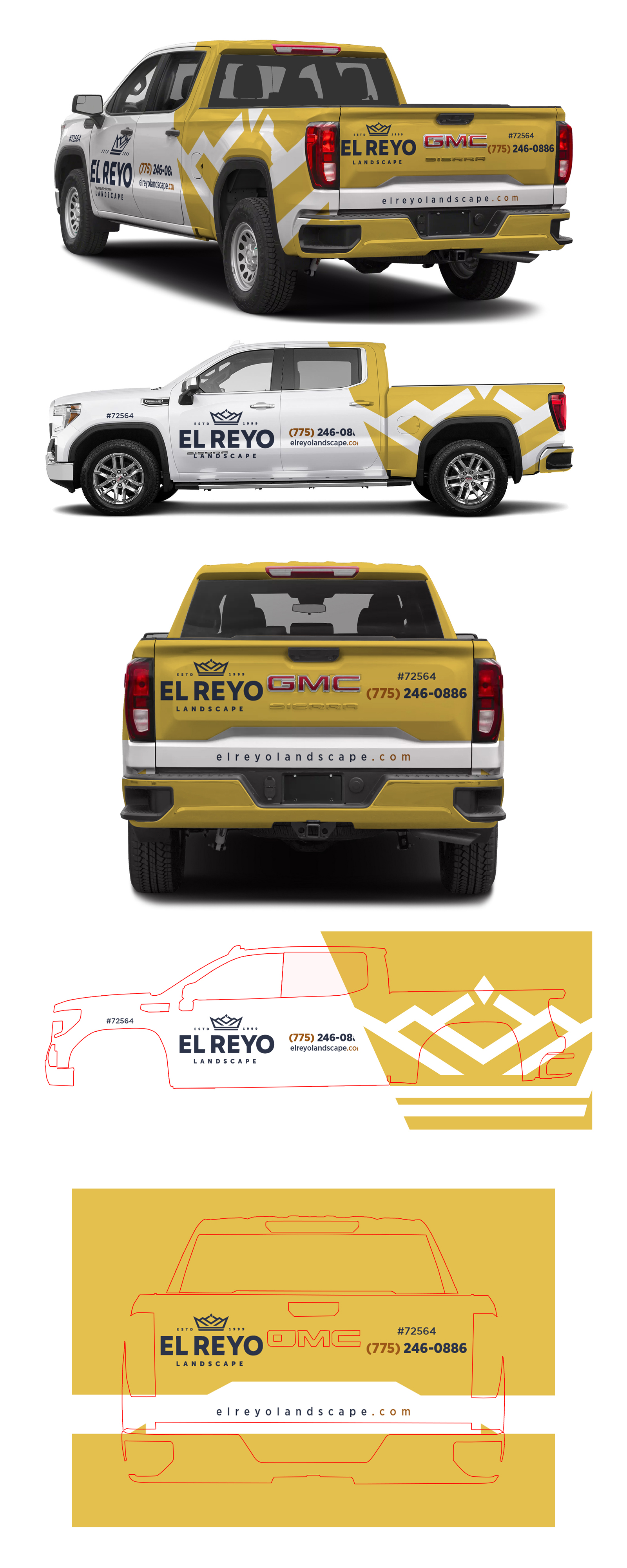 Car Wrap Design by 123graphics for El Reyo Landscape | Design #33241120