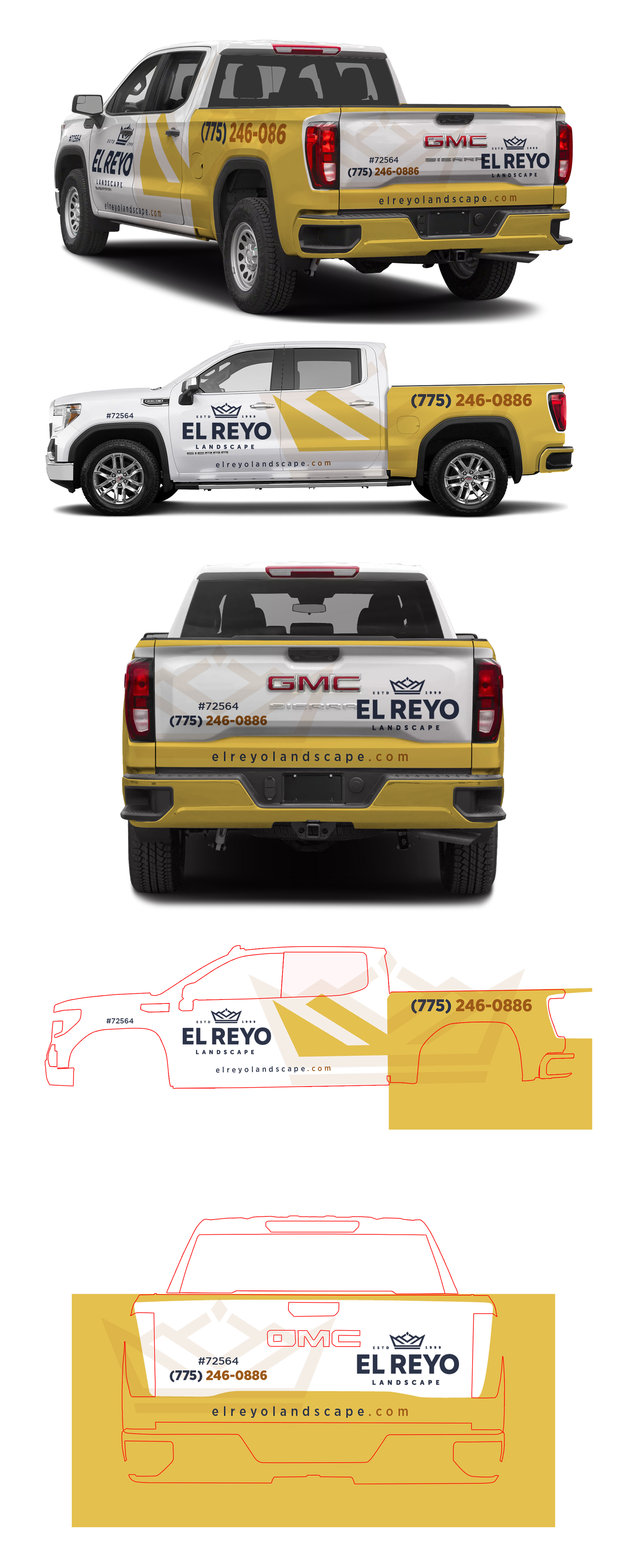 Car Wrap Design by 123graphics for El Reyo Landscape | Design #33241139
